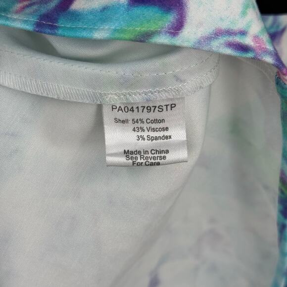 Parker Floral Watercolor Skater Dress Women’s Medium Halter Racerback - Picture 8 of 8